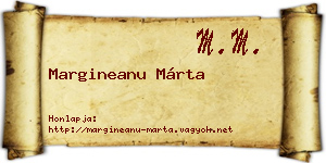 Margineanu Márta névjegykártya